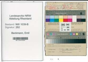 Entnazifizierung Emil Beckmann , geb. 26.07.1891 (Bahnarbeiter)