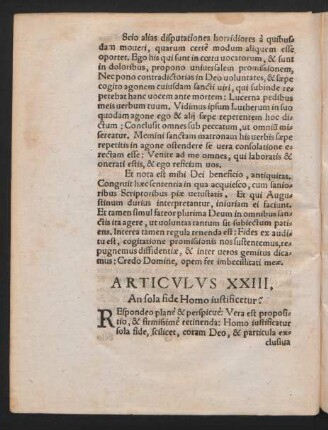 Articulus XXIII.