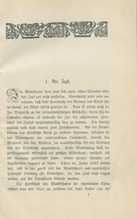 1. Der Zopf