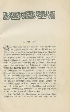 1. Der Zopf