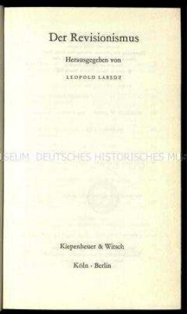 Englischsprachige Veröffentlichung über den Revisionismus in deutscher Übersetzung