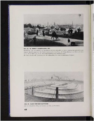 Abb. 33. Ausstellung, 1867. Abb. 34. Blick von der Plattform