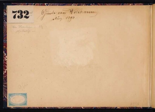 Handschriftlichen Besitzeinträge: Volckamer, Guido von / Autogramm / Datum 1890; Heerdegen-Barbeck, Nürnberg, Notiz