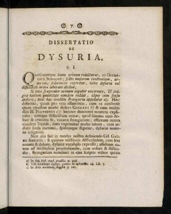 7-39, Dissertatio de Dysuria.