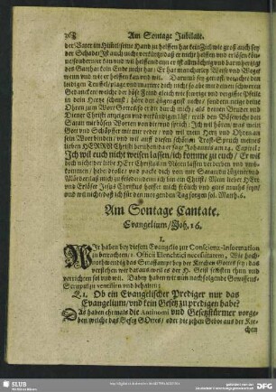 Am Sontage Cantate