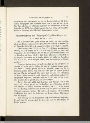 Sonderauftrag des Brigade-Ersatz-Bataillons 89