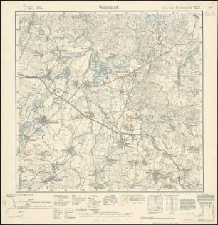 Meßtischblatt 4753 : Weigersdorf, 1938 : Weigersdorf. - Umdr.-Ausg., aufgen. 1900/01, hrsg. 1906, berich. - 1:25000. - Leipzig, 1938. - 1 Kt.