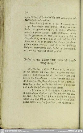 Anstalten zur allgemeinen Wohlfahrt und Wohlthätigkeit