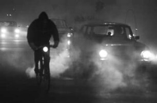 Smog im abendlichen Berufsverkehr, Leipzig