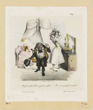Un père de famille avec quatre enfans!..Je suis un profond scélérat!, Blatt 19 der Folge "Les Mayeux"