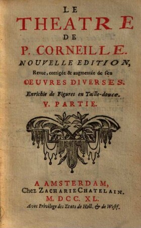 Le Theatre De P. Corneille, 5