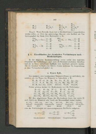 § 4. Klassifikation der chemischen Verbindungen nach Molekulartypen.