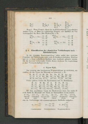 § 4. Klassifikation der chemischen Verbindungen nach Molekulartypen.