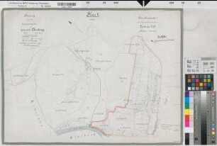 Uentrop (Arnsberg), Zusammenlegung Uentrop, Bl. 2 Brouillonkarte I Flur 1