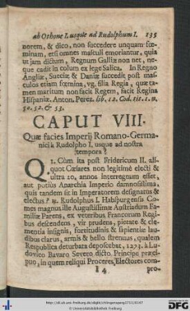 Caput VIII. Quae facies Imperii-Romano-Germanici à Rudolpho I. usque ad nostra tempora?