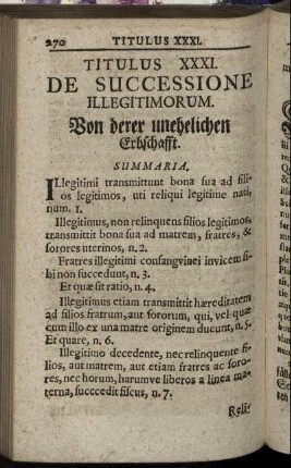 Titulus XXXI. De Successione Illegitimorum. - Titulus. XXXV. De Fidejussoribus.