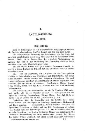 Schulgeschichte