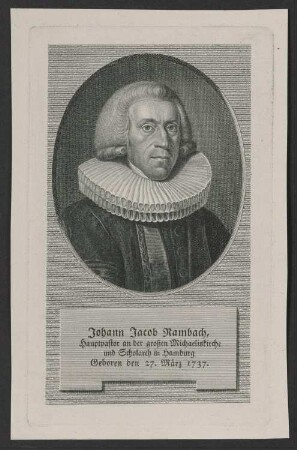 Porträt Johann Jakob Rambach (1737-1818)