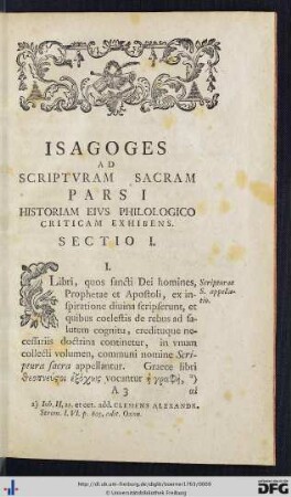 Pars I. Historiam Eius Philologico Criticam Exhibens.