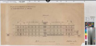 Arnsberg, Amtsgericht, Gerichtsgefängnis und Dienstwohnung des Landesgerichtspräsidenten, Vorderansicht