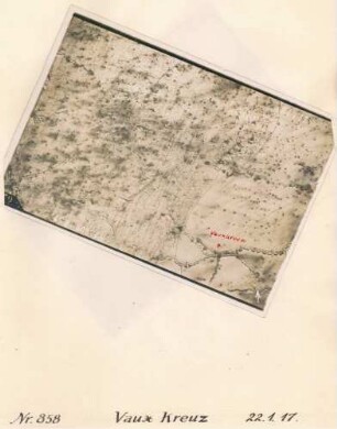 Foto des Geländes um das "Vaux Kreuz" (Luftbild)