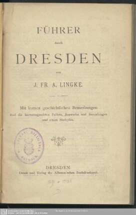 Führer durch Dresden