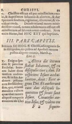 III. Pars Capitis.