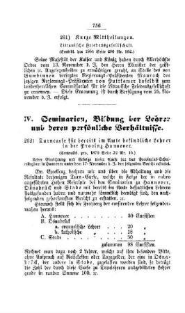 Kurze Mittheilungen : [III. Gymnasien und Realschulen]