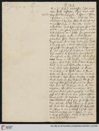 Heid. Hs. 3895 II B - 5,233: Nachlass Heinrich Bassermann, Sonn- und Feiertagspredigten: Predigt zu Ps 119,9