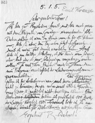 Brief an Emil Krause