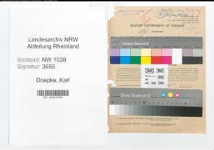 Entnazifizierung Karl Doepke , geb. 18.12.1898 (Bauingenieur)