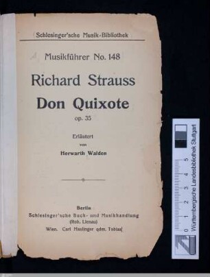 Richard Strauss : Don Quixote, op.35