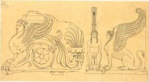 Lange, Ludwig; Lange - Archiv: I.5 Griechisch-römischer Stil - Fabelwesen (Ansichten)