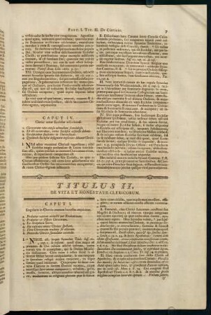 7-14, Titulus II. De Vita Et Honestate Clericorum.