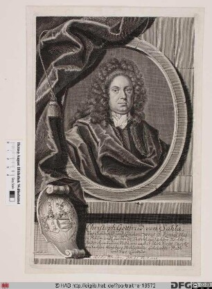 Bildnis Christoph Gottfried von der Sahla