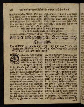 912-928, Am vierundzwanzigsten Sonntage nach Trinitatis