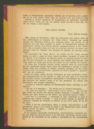 Una carrera perdida : Para Albertro Novión.