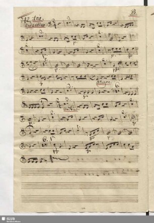 742. Aria: Belle luci vezzosette / Naumann, J.G.