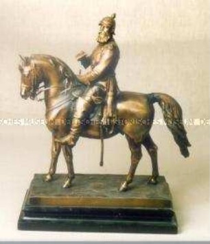 Reiterstatuette Kaiser Friedrichs III. in der Uniform der Garde du Corps