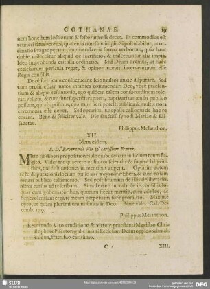 XII. Idem eidem