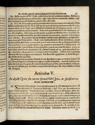 63-85, Articulus V