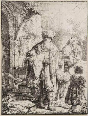 Abraham verstößt Hagar und Ismael