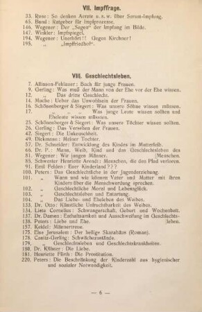 VIII. Geschlechtsleben.