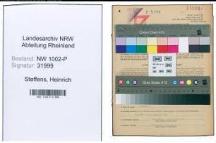 Entnazifizierung Heinrich Steffens , geb. 12.10.1907 (Polizeibeamter)