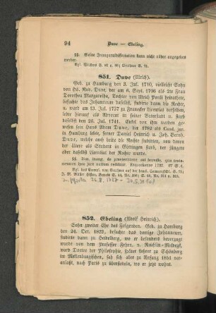 852. Ebeling (Adolf Heinrich)