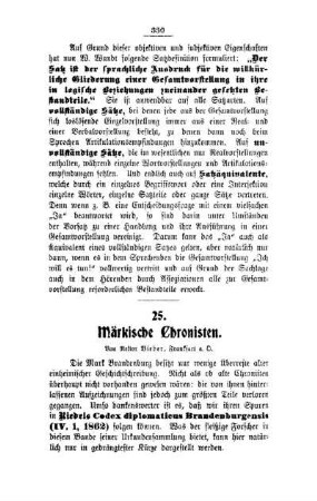 Märkische Chronisten