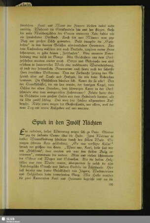 Spuk in den Zwölf Nächten
