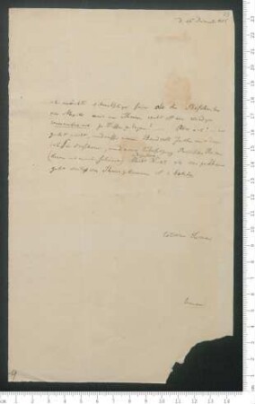 Brief von Adolf Erman an Adelbert von Chamisso
