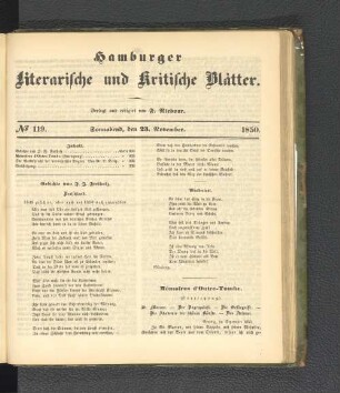 No. 119. 23. November 1850