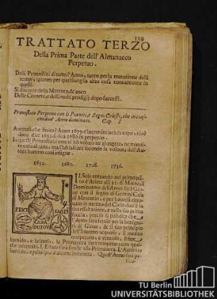 Trattato Terzo Della Prima Parte dell'Almanacco Perpetuo.